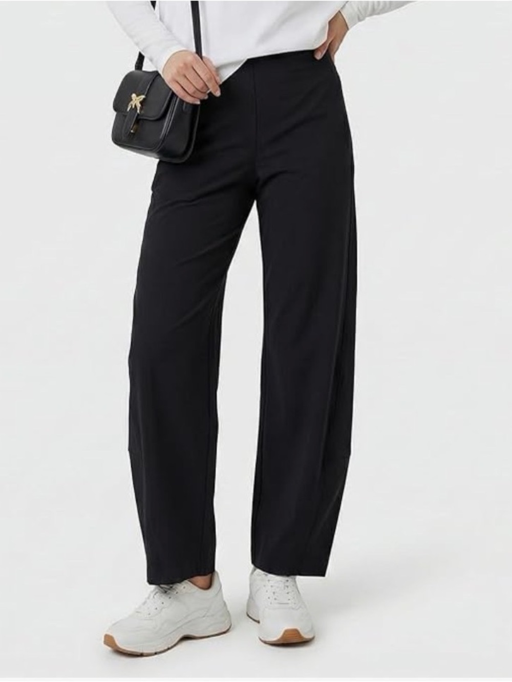 Wide Leg Black Women's Pants